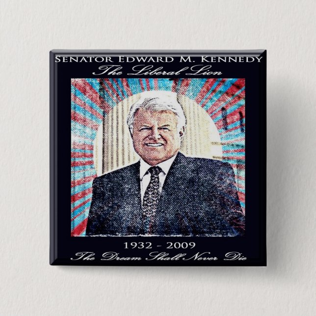 Senator Edward Kennedy Commemorative Button (Vorderseite)