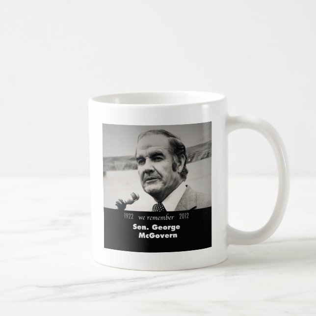 Senator George McGovern 1922-2012 Kaffeetasse (Rechts)