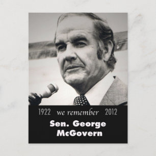 Senator George McGovern 1922-2012 Postkarte