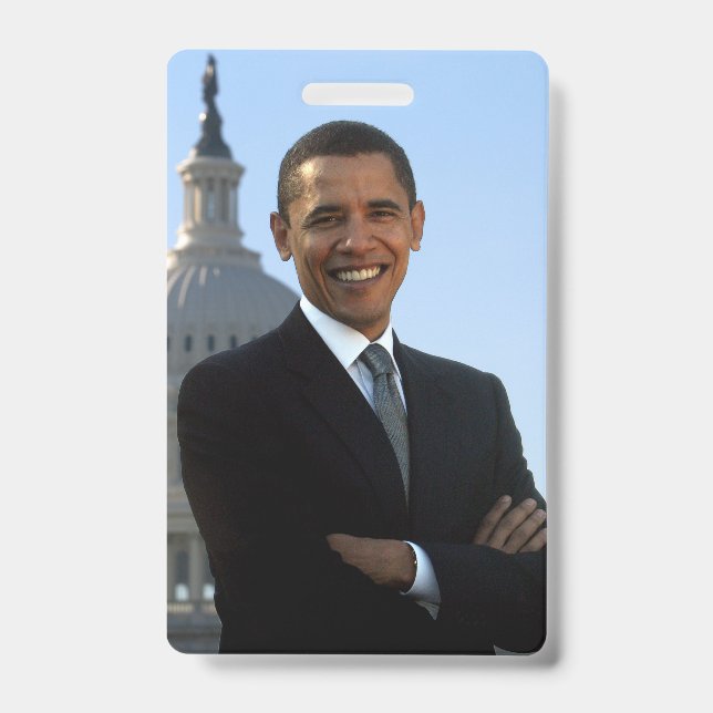 Senator Portrait, amerikanischer Präsident Barack  Ausweis (Vorderseite)