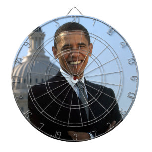 Senator Portrait, amerikanischer Präsident Barack  Dartscheibe