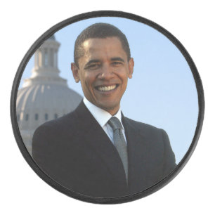 Senator Portrait, amerikanischer Präsident Barack Eishockey Puck