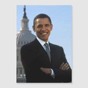 Senator Portrait, amerikanischer Präsident Barack  Magnetkarte