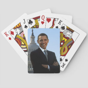 Senator Portrait, amerikanischer Präsident Barack  Spielkarten