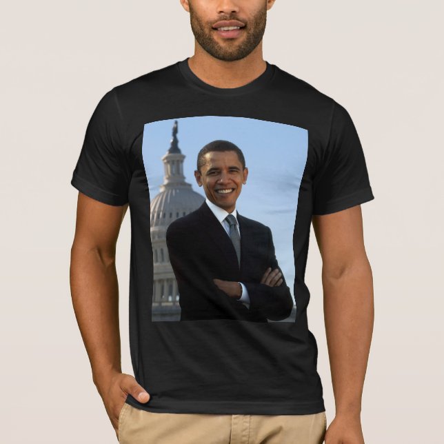 Senator Portrait, amerikanischer Präsident Barack  T-Shirt (Vorderseite)