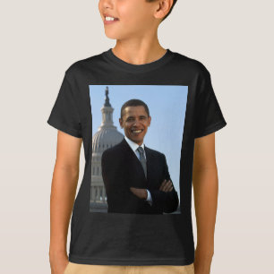 Senator Portrait, amerikanischer Präsident Barack  T-Shirt