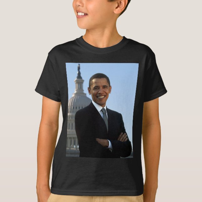 Senator Portrait, amerikanischer Präsident Barack  T-Shirt (Vorderseite)