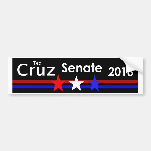 Senats-Autoaufkleber 2018 Ted Cruz Autoaufkleber (Vorne)