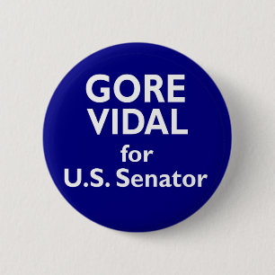 Senats-Kalifornien-Wahl 1982 Gore Vidals US Button