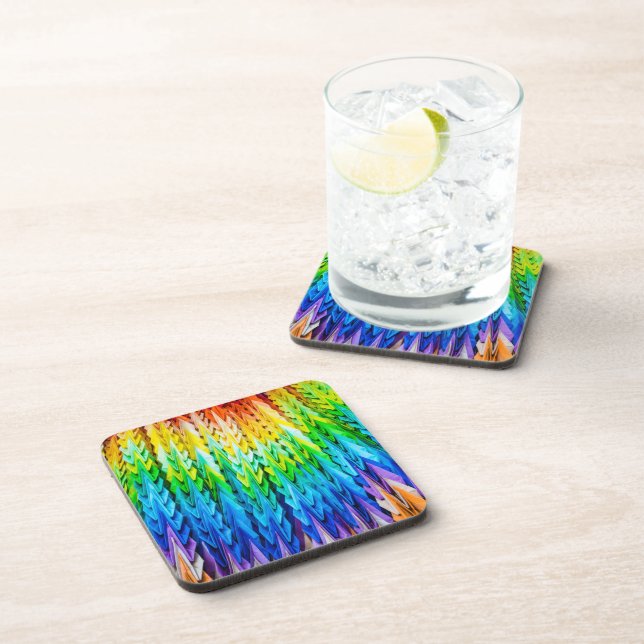 Senbazuru oder eintausend Origami-Krane Getränkeuntersetzer (Rechte Seite)