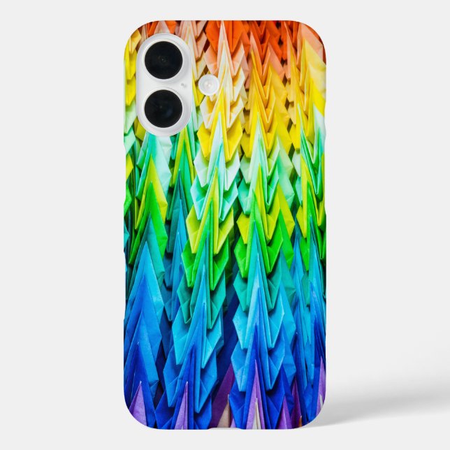 Senbazuru oder eintausend Origami-Krane iPhone 16 Hülle (Rückseite)