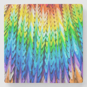 Senbazuru oder eintausend Origami-Krane Steinuntersetzer