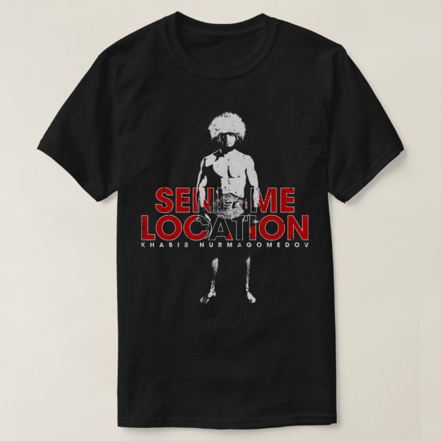 Send Me Location   Khabib Essential T Shirt (Design vorne)
