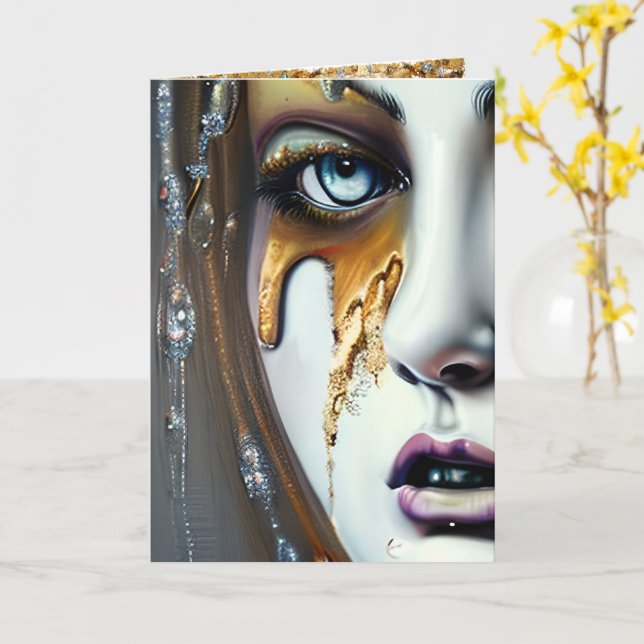 Sende etwas spärlich deinen Weg Karte (Gelbe Blume)