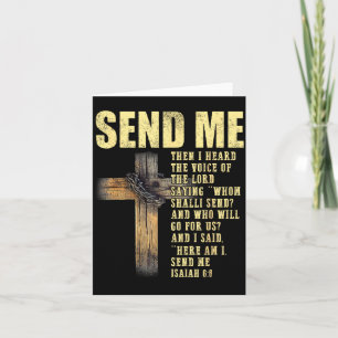 Sende mich Jesaja 6_8 Christlich Hier bin ich, sen Karte