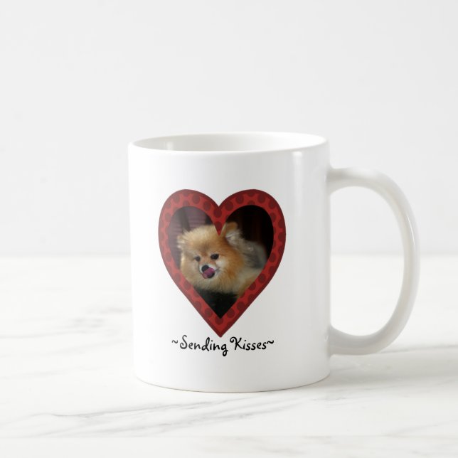Senden der Kuss-Tasse Kaffeetasse (Rechts)