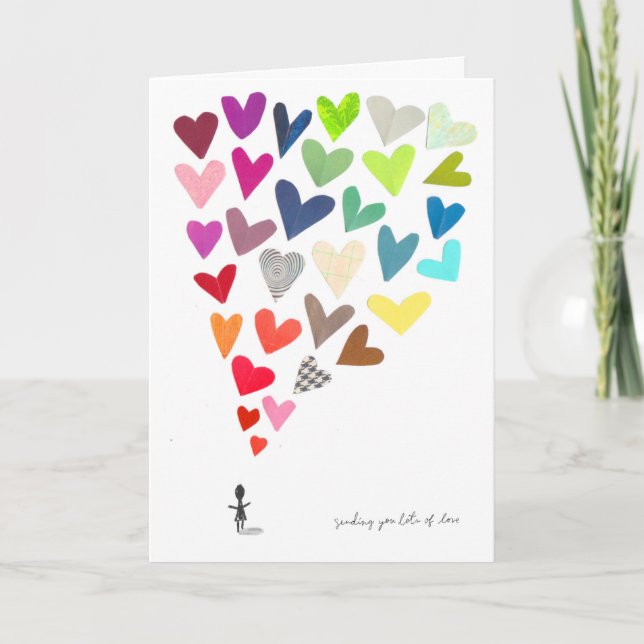 Senden einer Liebe-Karte Karte (Vorderseite)