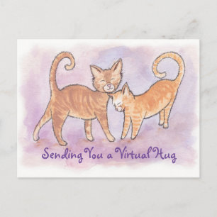 Senden einer Virtual Hug Kitty Postcard Postkarte