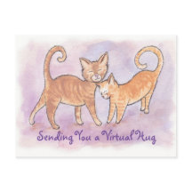 Senden einer Virtual Hug Kitty Postcard