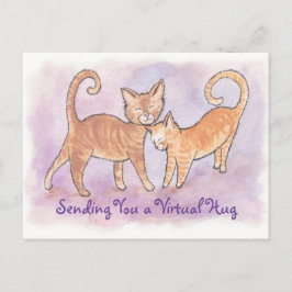 Senden einer Virtual Hug Kitty Postcard Postkarte