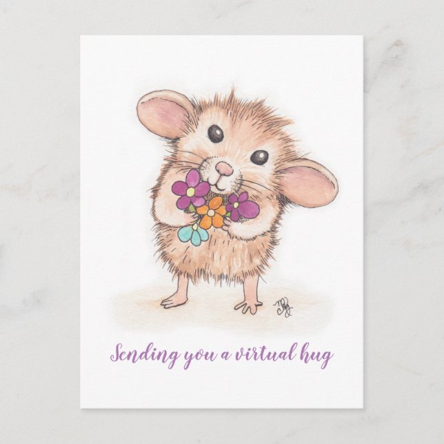 Senden einer Virtual Hug-Maus-Postkarte Postkarte (Vorderseite)