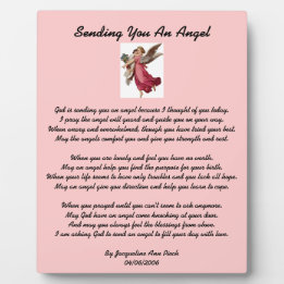 Senden eines Angel Plaque Fotoplatte