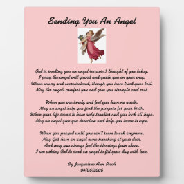 Senden eines Angel Plaque Fotoplatte