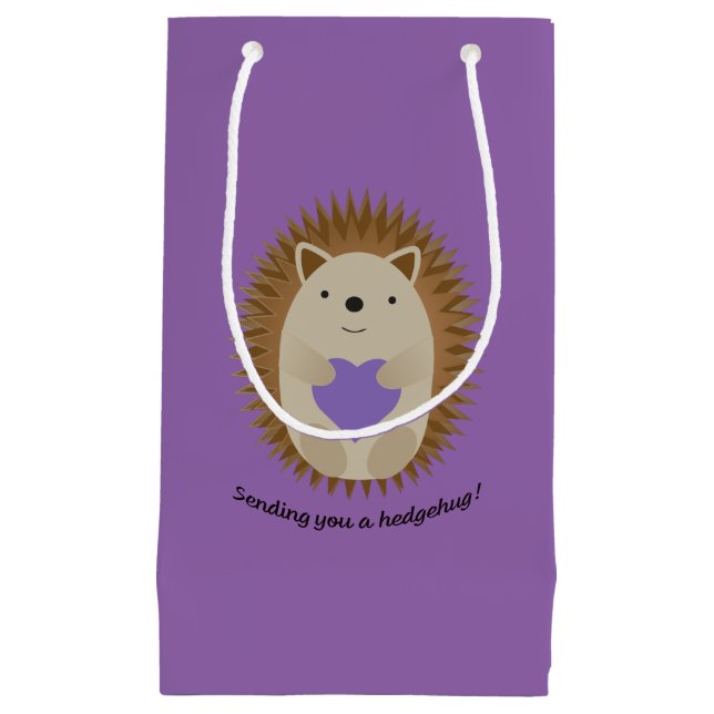 Senden eines Hedgehug-Igels Kleine Geschenktüte (Vorderseite)