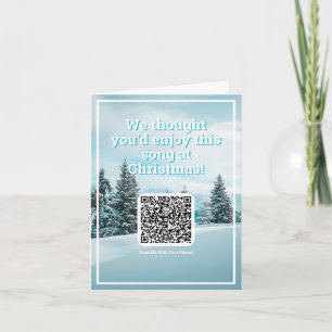Senden Sie ein Lied mit QR-Code zu Weihnachten Karte