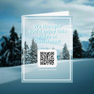 Senden Sie ein Video mit QR-Code zu Weihnachten Karte