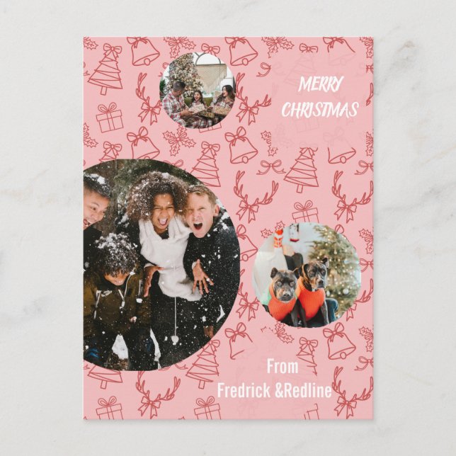 Senden Sie eine fröhliche Urlaubsbotschaft mit die Postkarte (Vorderseite)