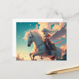 Senden Sie eine magische Nachricht mit Einhorn-Pos Postkarte