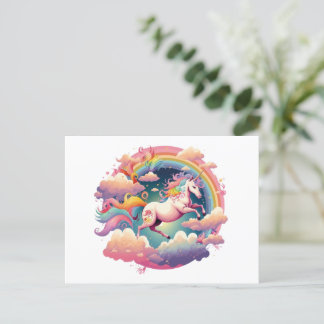 Senden Sie eine magische Nachricht mit Unicorn-Pos Postkarte