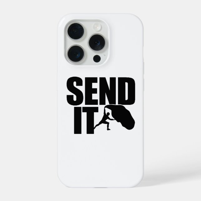 Senden Sie es Kletterlogo - Entfesseln Sie das Abe iPhone 15 Pro Hülle (Rückseite)