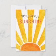 Senden Sie Ihre Sunshine Grußkarte.