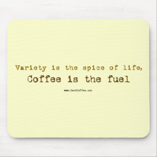Senden Sie Kaffeeslogan - mousepad