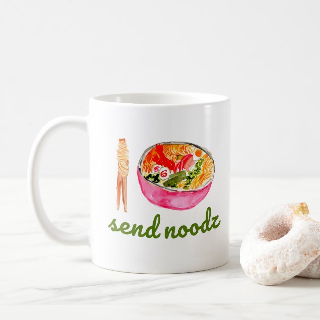 Senden Sie Noodz Kaffeetasse (Mit Donut)