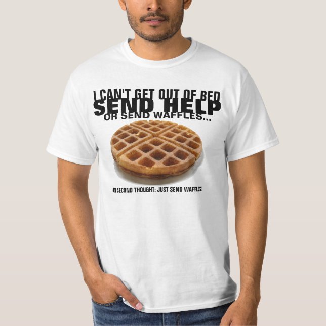 Senden Sie Waffeln T-Shirt (Vorderseite)