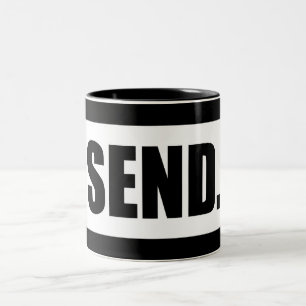 Senden Sie Zweifarbige Tasse