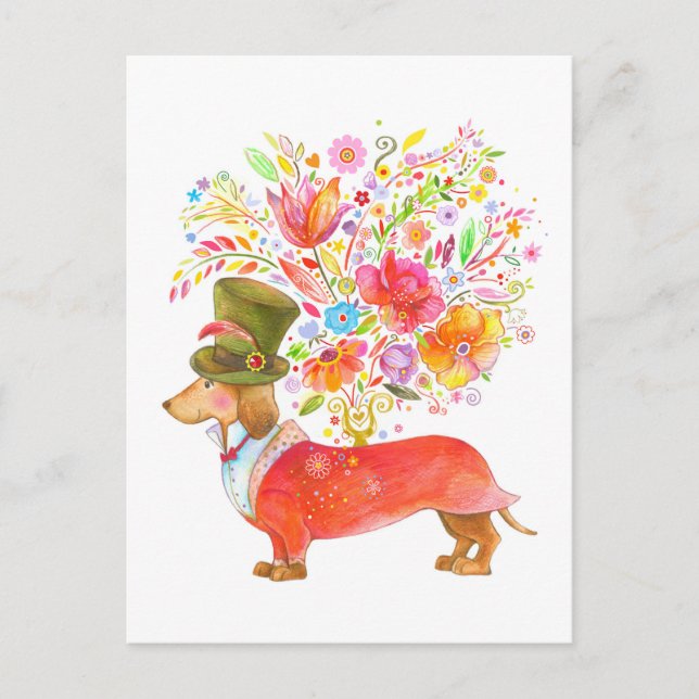 Senden von Blume Postkarte (Vorderseite)