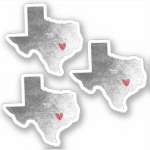 Senden von Liebe aus Texas Not Aufkleber
