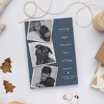Senden von Mops & Kisses Dog Foto Collage Weihnach Feiertagspostkarte<br><div class="desc">Wenn Sie ein Mops sind, ist dies die perfekte Weihnachtskarte für Sie, um diese Feriensaison an Freunde und Familie zu senden. Design bietet 3 Fotos Ihrer Wahl (vorzugsweise Ihres Mops) und den Text - senden Sie Möpsen & Küsse in dieser Feriensaison. Einfach Namen und Viola anpassen! Der Hintergrund kann in...</div>