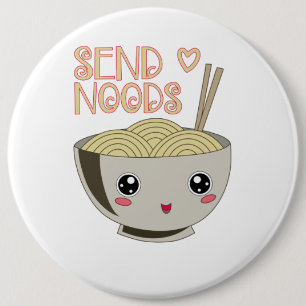 Senden von Noods Kawaii Ramen Bowl Miso Noodle Sou Button