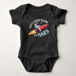 Senden wir Elon an Mars Baby One-Piece Baby Strampler