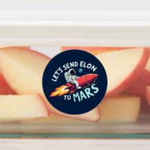 Senden wir Elon an Mars-Stickers