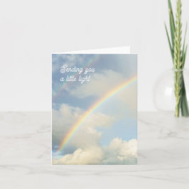 Sending You a Little Light Rainbow Thinking of You Karte