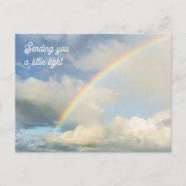 Sending You a Little Light Rainbow Thinking of You Postkarte