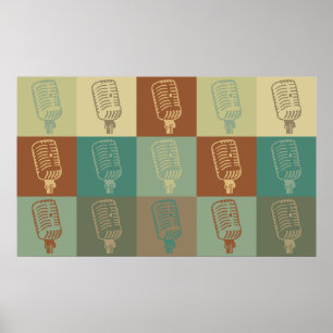 Sendungs-Pop-Kunst Poster