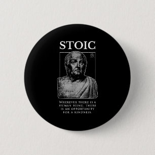Seneca "Chance für einen guten Geist"-Zitat Button