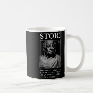 Seneca "Chance für einen guten Geist"-Zitat Kaffeetasse